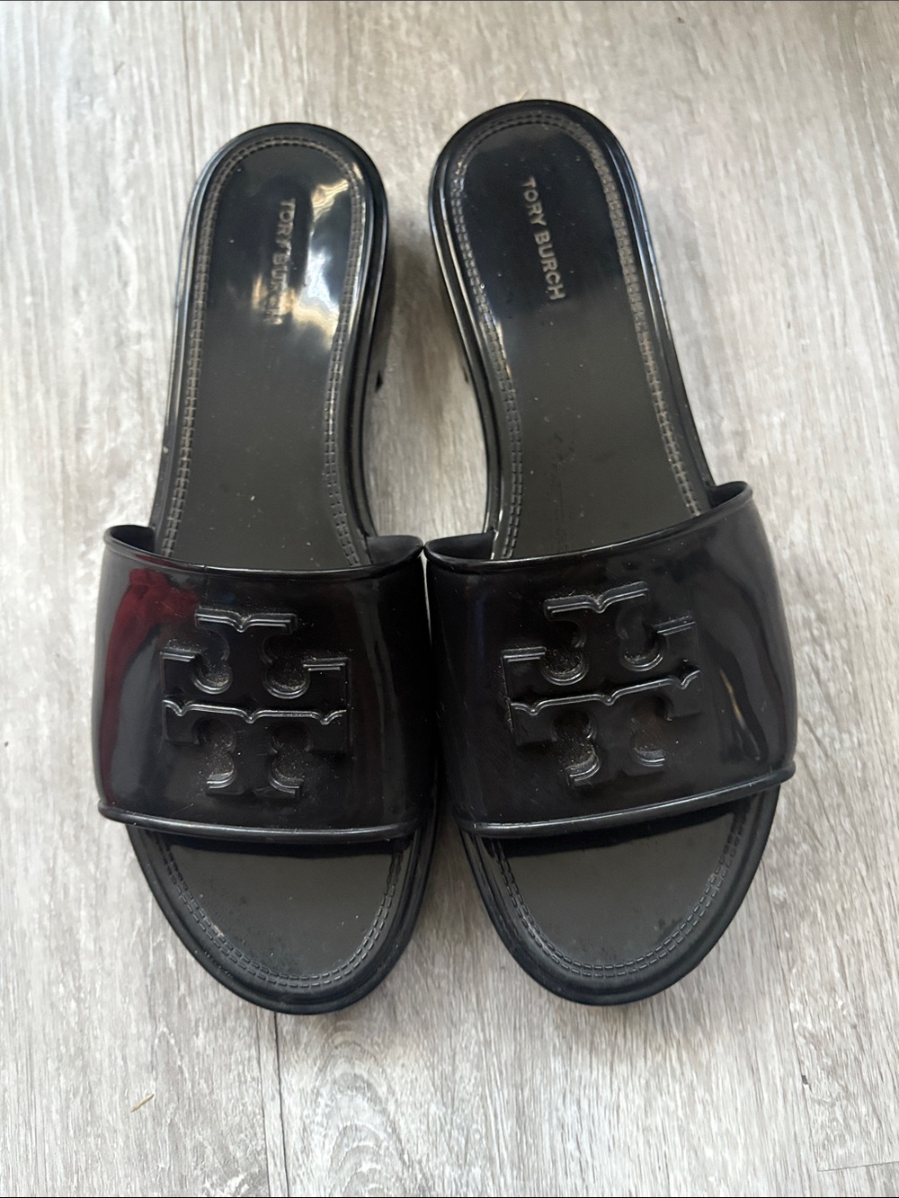 Tory Burch Black Eleanor Slide Sandals